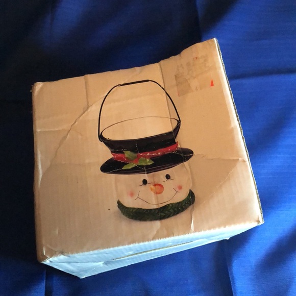 🎄 Decorative Snowman Ceramic Bucket - Picture 7 of 7